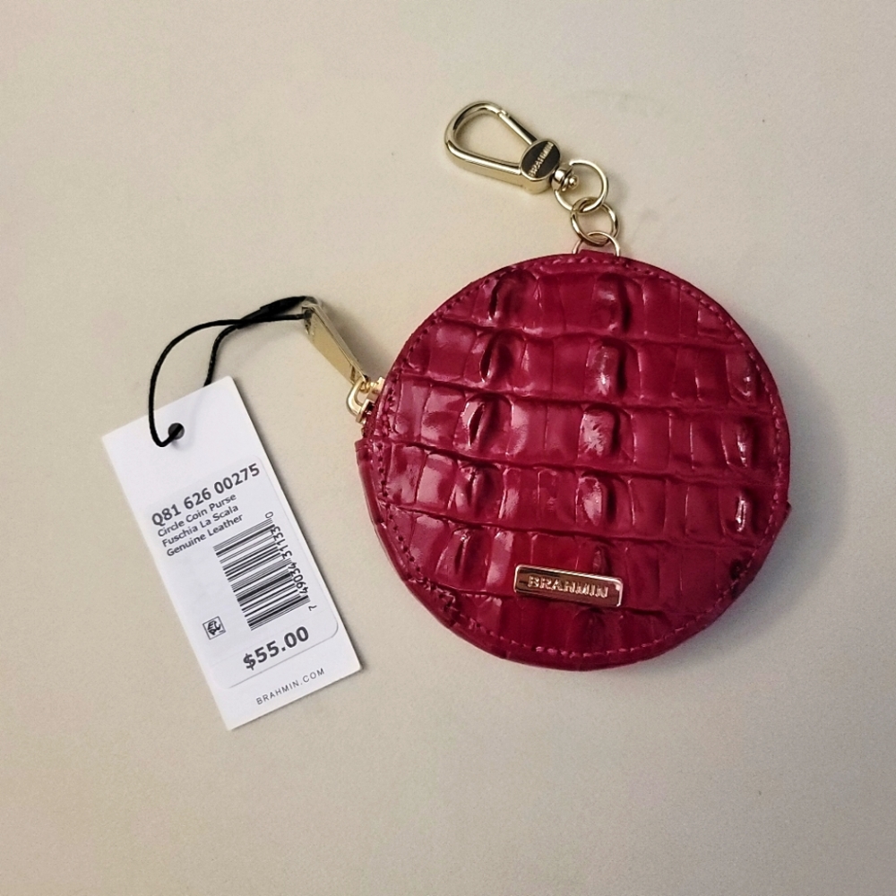 Brahmin NWT Fuchsia Coinpurse, Orig. $55